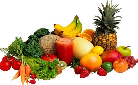 vegetables and fruits